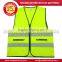high visibility 2pockets refletive security vest/reflective running vest