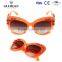 Flower Embossed Style Eyes Women Cat Eye Sunglasses