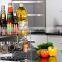 Stainless steel 2 tier wall mounted metal spice rack spice shelf kitchen shelf organizer