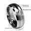 Men's 8mm Tungsten Carbide Ring Wedding Engagement Band Matte Brushed Finish Lines