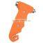 2 in 1Car Safety Hammer with Window Breaker and Seatbelt Cutter (Yellow)