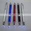 promotion aluminum touch screen stylus pen with light