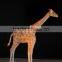 Outdoor Big led Christmas animal giraffes sculpture motif lights