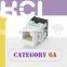 Network Solution ISO RJ45 8P8C UTP 180Degree Cat 6A Keystone Jack
