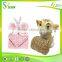 2017 soft new design animal head plush baby blanket