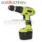 18v rechargable Lithium electric cordless drill with LED light