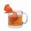 silicone Squirrel Shaped Tea Infuser Loose Leaf Strainer Bag Mug Filter