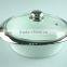 Stock ceramic soup tureen with glass lid/cover with cheap price