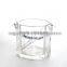 glass ice bucket with ice clamp