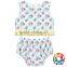 Summer New Fashion Children 2Pcs Cotton Bloomer Set Flower Cheap Baby Girls 2 Pcs Outfits