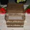 natural handmade high quality wood rice box with rolling shutter cover, food storage box