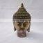 temple garden building metal brass buddha head statues