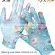 garden gloves, pu coated garden gloves, EN 388 4131