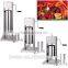 7L stainless steel vertical sausage stuffer with four tubes