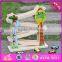 2016 new design funny children wooden ramp racing set W04E044