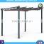 Aluminum slide pergola gazebo flat roof aluminum Chinese garden gazebo