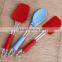 Food grade high quality silicone scraper knife and silicone spoon set