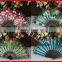 Beautiful and colorful plastic lace fan