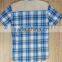 GZY Guangzhou stock lots hot sale mens plaid shirt in summer
