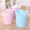 office waste paper garbage open top round plastic trash can