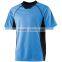 Jersey Training Athlitic Style Tee 1 X 1 Rib Knit V-Neck Collar Tshirt Customizable 100% Polyester Grid Mock Mesh Tops