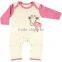Printed autumn wear long sleeve custom infant organic cotton wholesale 1 year old babies clothes for baby