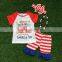 baby Girls ruffle capri pants sets apple girls boutique sets kids unique pre back to school clothing sets baby girls clothing