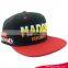 2017 New hot wholesale cotton twill fabric custome embroidered cool logo flat snapback caps and hats