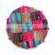 Indian Wholesale Hand Woven Patchwork Round Bohemian Floor Cushion