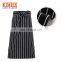 Cheap different types cooking kitchen aprons with logo custom