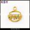 Fashion custom letter shaped pendant metal zipper puller for clothing