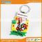 Fancy rubber material with rooster logo keyring souvenir keychain