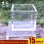 China handmade mini cube acrylic scorpion mesh reptile cage