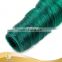 New Style Cheap 100% Unprocessed Human Virgin Hair Brazilain Funmi spiral Curl 1B And Green Hair Extension Weaving