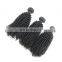 Factory price Peruvian human virgin 9A grade hair weaving in kinky curly cuticle aligned hair