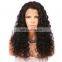 Wholesale Price Customized Curly virgin Brazilian Hair 360 lace frontal wig