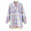 Women Casual Plaid Fashion Office Ladies Causal Long Overcoat Outerwear Coat