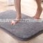 Customized Modern Simple Style  Plain Rectangle Long Fur Thickened Non-slip Water Absorption Area Rugs For Livingroom bathroom