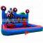 bouncy castle inflatable water slide with pool combo
