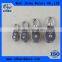 Stainless steel rope swivel wire rope pulley block with single or double wheel