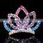 2015 new model FZ-045 bridal wedding hair tiara crown wholesale three crossing leaves
