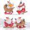 Ceramic Sled Doll Creative Christmas Ceramic Old Man Snowman Pendant Decoration Christmas Toy