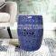 Home furniture high quality ceramic porcelain antique blue and white stool