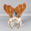 Wholesale Design Christmas Party Small Bell and LED Ornament Antlers Headband