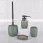 2022 Nordic Design 4 piece Resin  Bathroom Accessories Sets