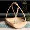 Eco-friendly thickened multi-functional bamboo root boat shape candy plate fruit plate