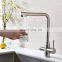 deck mount 3 way tap anti splash kitchen and bath room sink water faucet three way black modern stainless steel kitchen faucets