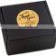 Eco Friendly Custom Logo  Durable Clothing Shoes Cosmetic Paper Mailer Box Cardboard Black and Gold Box Packaging