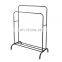 Simple Metal Clothes Rack Floor Bedroom Hanger Household Stainless Steel Coat Rack Folding Clothes Rack