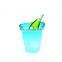 Customized Logo Bar KTV Champagne Beer Led Ice Bucket Party rechargeable luxury flashing wine plastic Glowing LED ice bucket